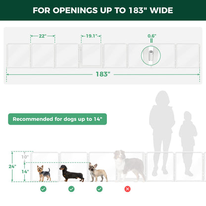 FXW ClariWall Metal & Acrylic Dog Gate