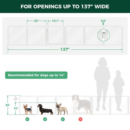 FXW ClariWall Metal & Acrylic Dog Gate