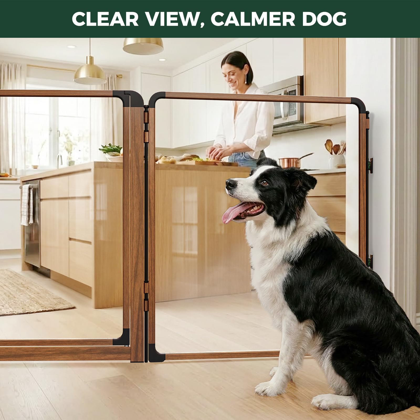 FXW ClariWall Metal & Acrylic Dog Gate