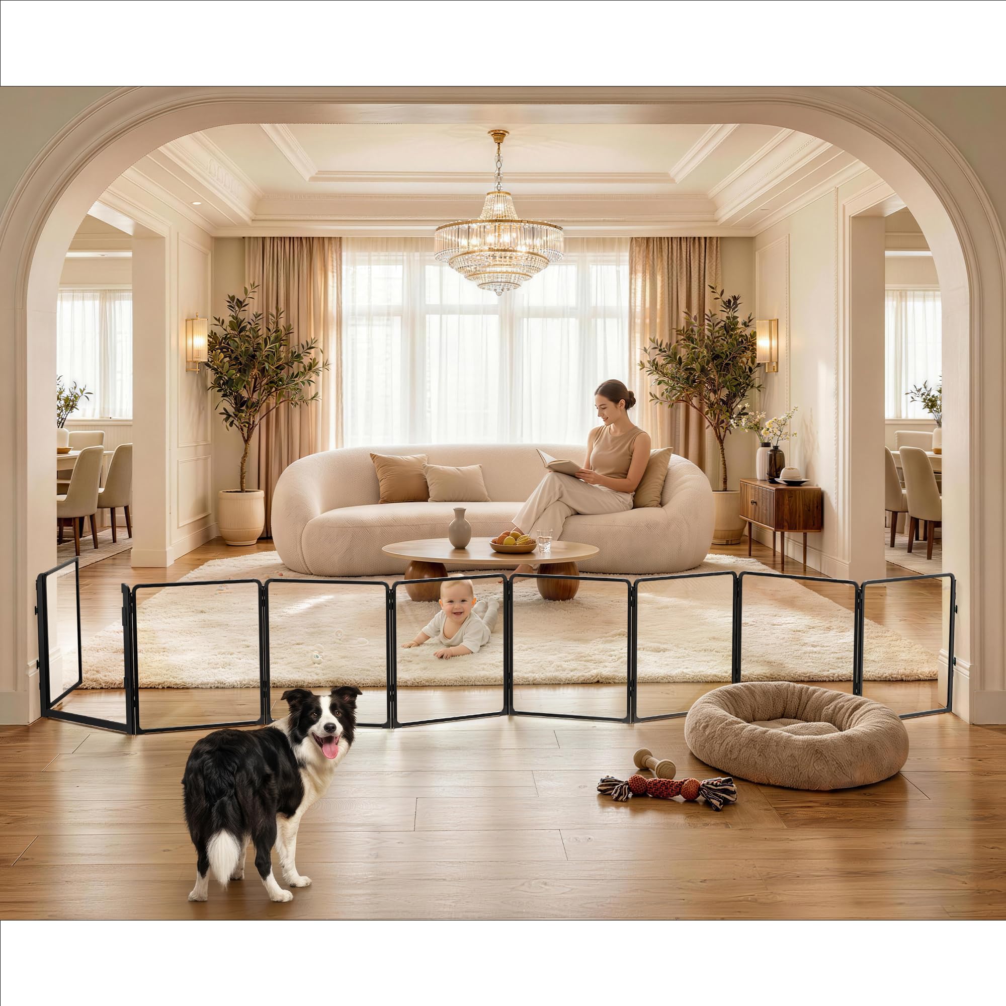 FXW ClariWall Metal & Acrylic Dog Gate