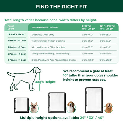 FXW ClariWall Metal & Acrylic Dog Gate