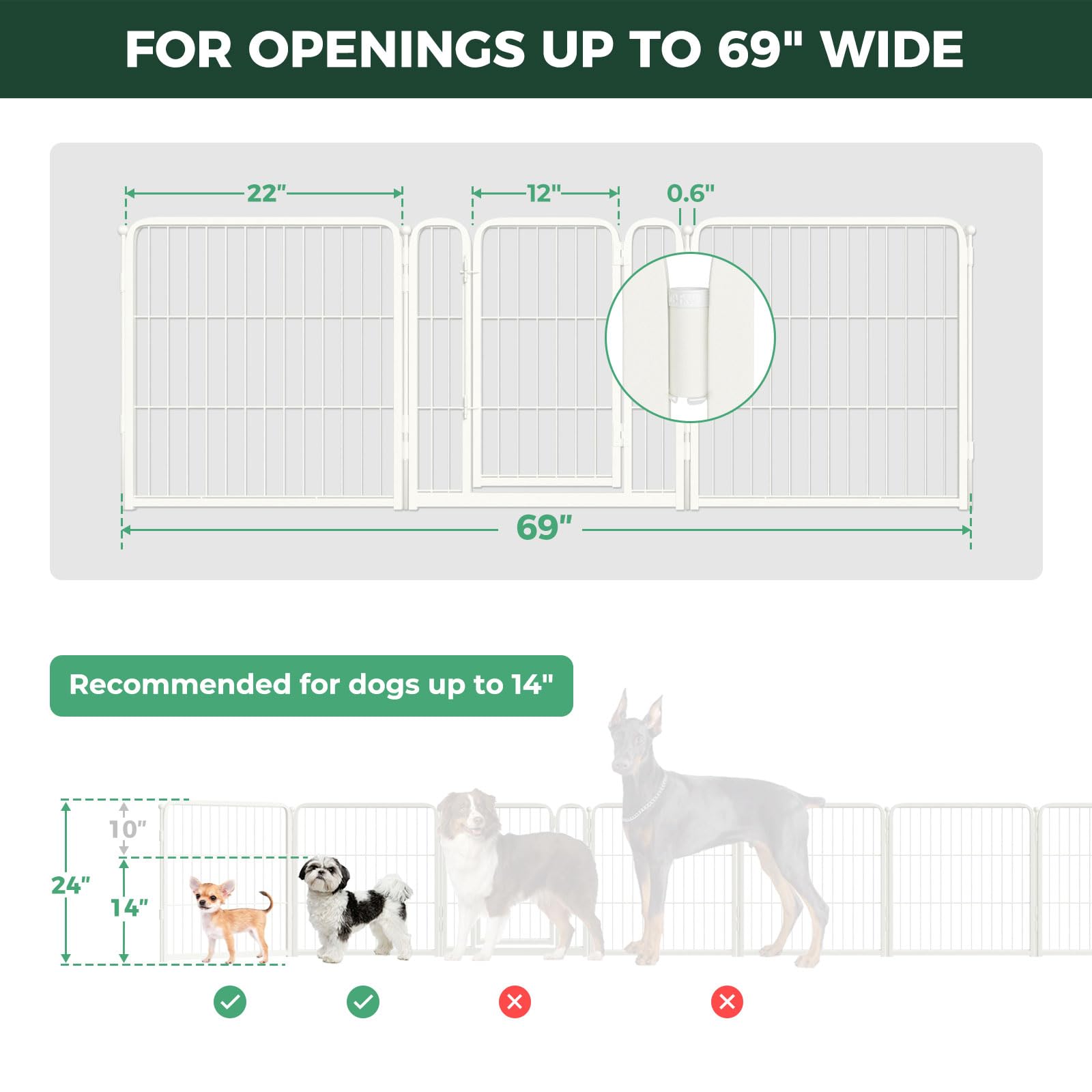 FXW Extra-Wide Indoor Dog Gate