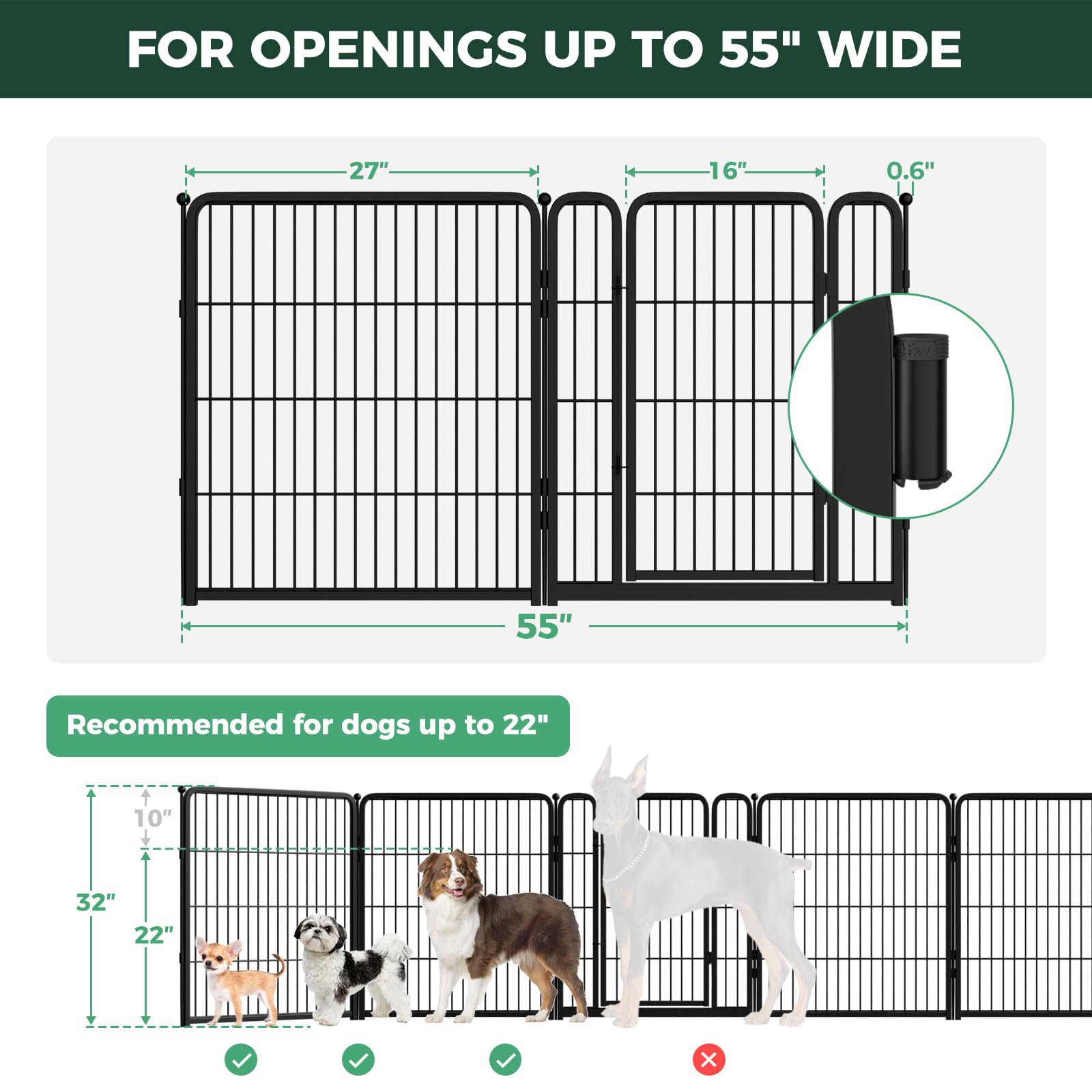 FXW Extra-Wide Indoor Dog Gate