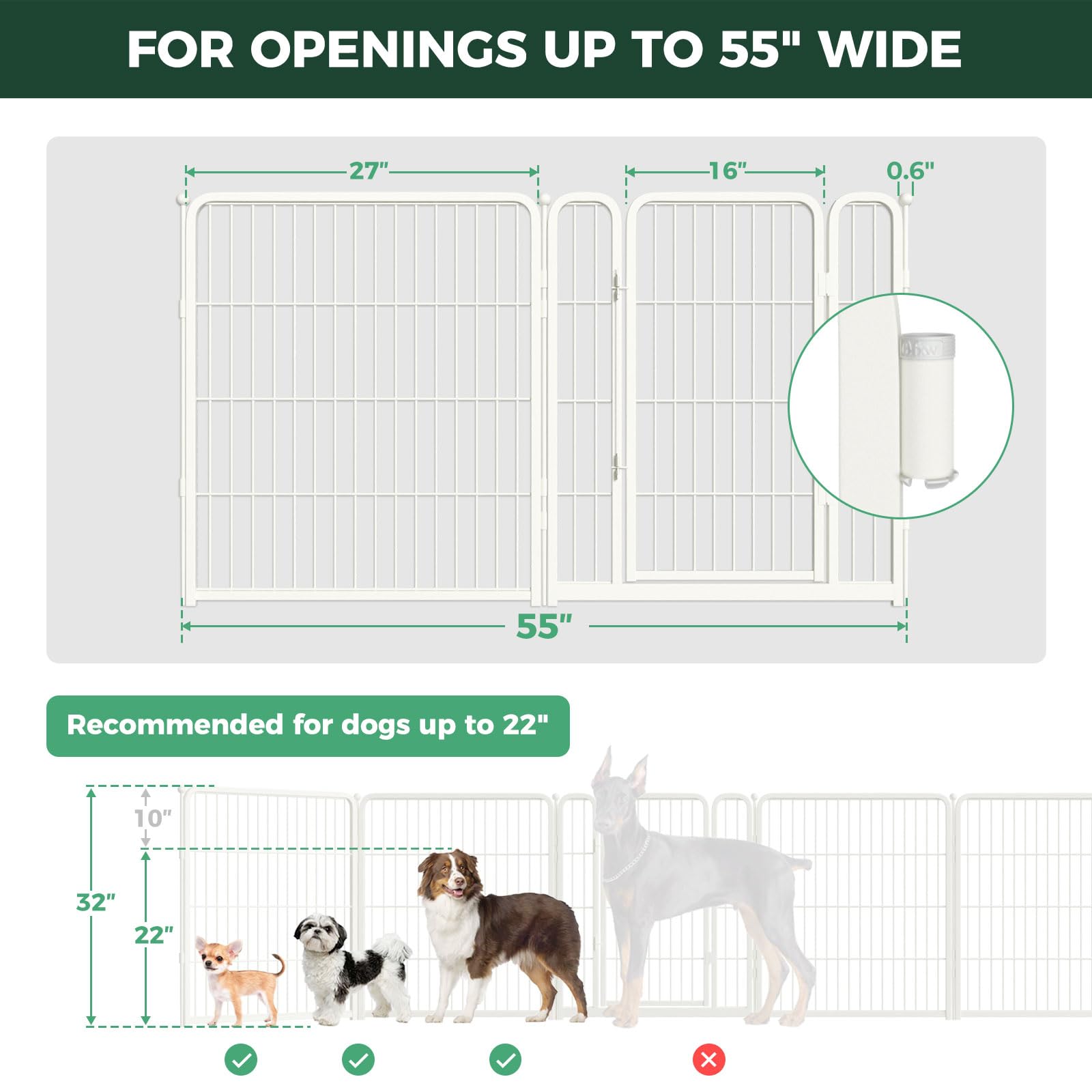 FXW Extra-Wide Indoor Dog Gate