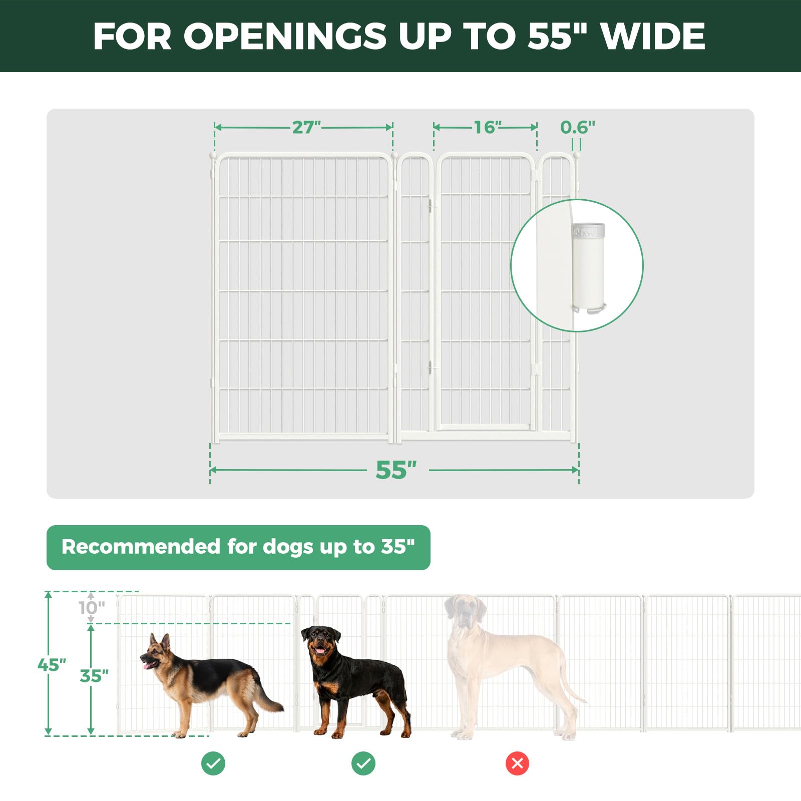 FXW Extra-Wide Indoor Dog Gate