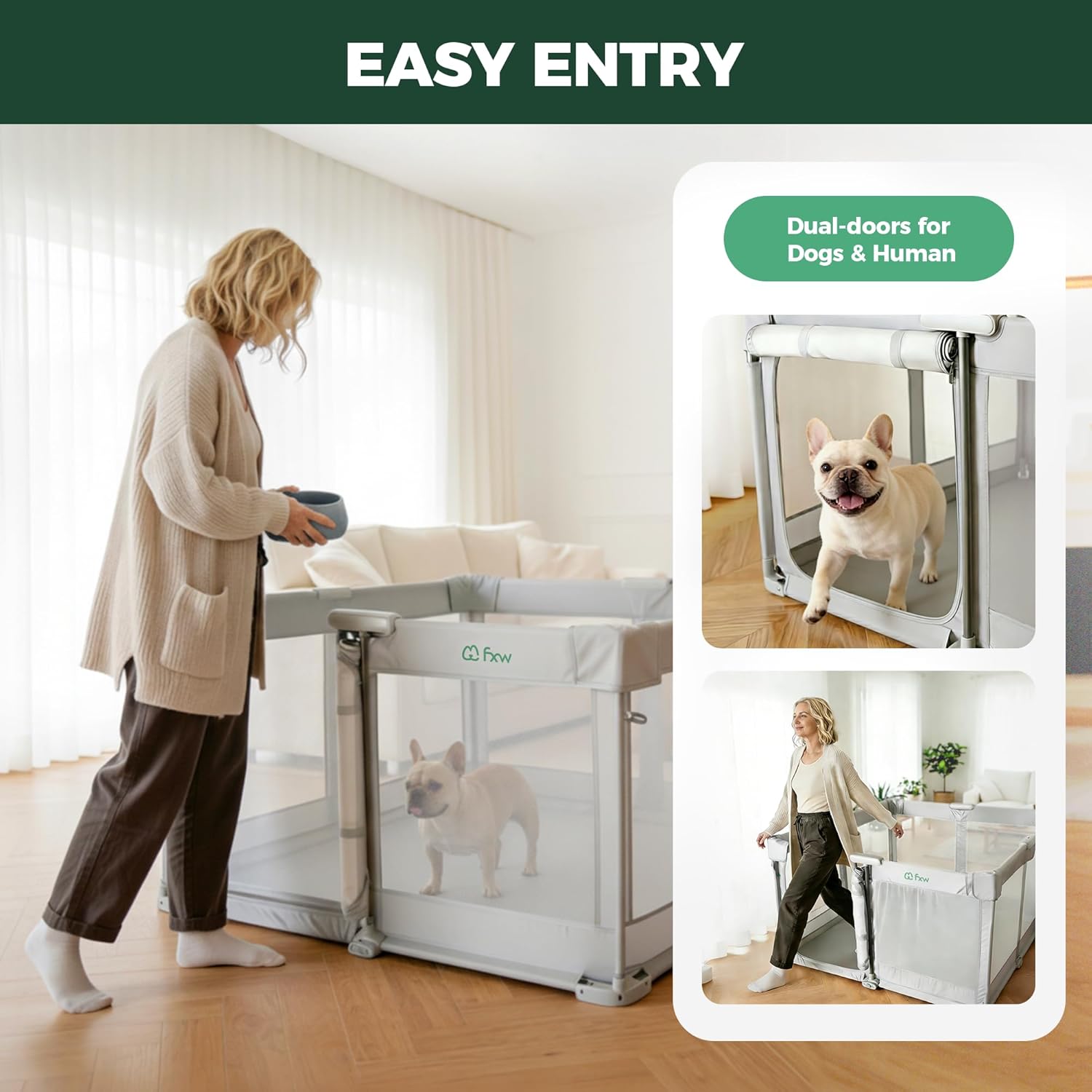 FXW Foldable Dog Playpen