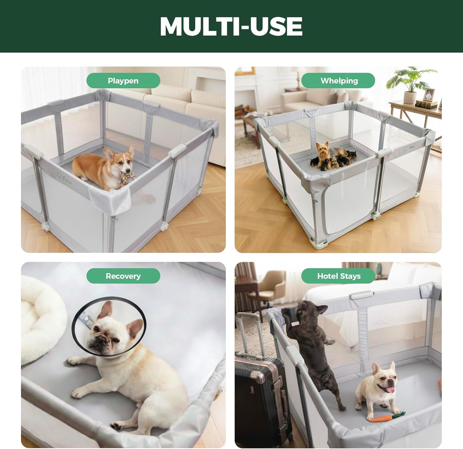 FXW Foldable Dog Playpen