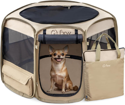 FXW GoTent Dog Playpen Designed for Indoor/Outdoor/Travel Use, Suitable for Puppy and Small Dogs, Portable & Foldable Patent Pending, 36inch FXW