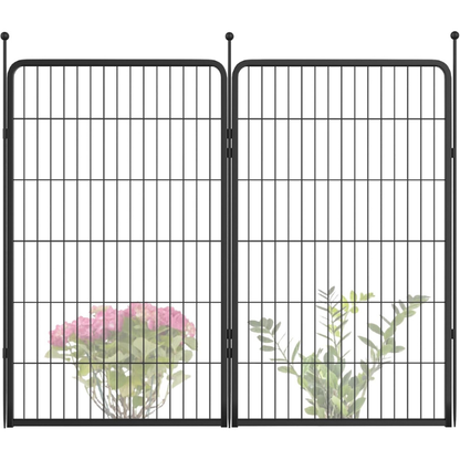 FXW Garden Fence Outdoor for The Yard - Black