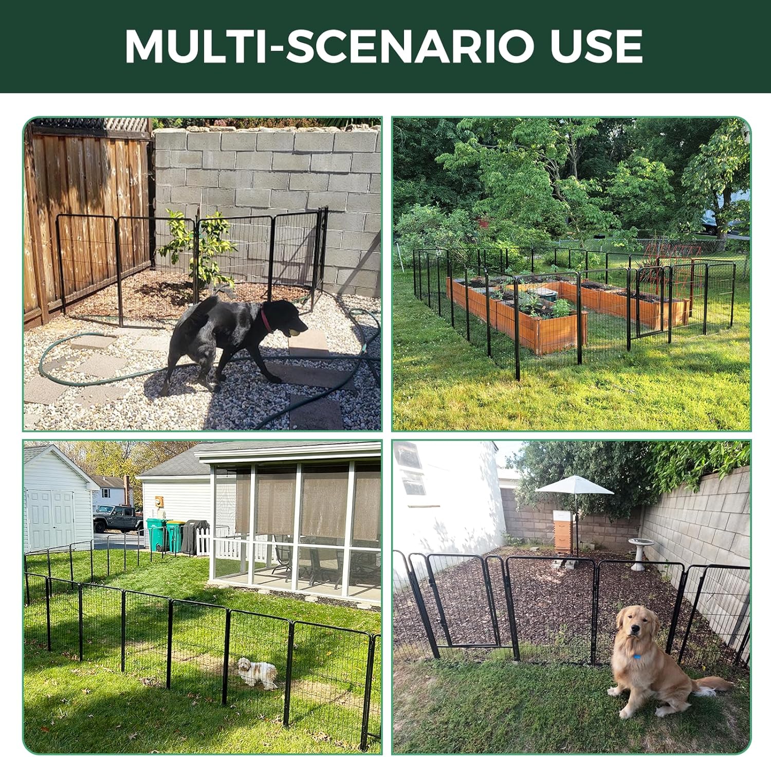 FXW Outdoor Dog & Garden Fence for Yard