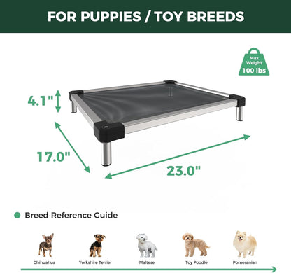 TitanNest Cooling Chew-Proof Elevated Dog Bed for Your Chewer