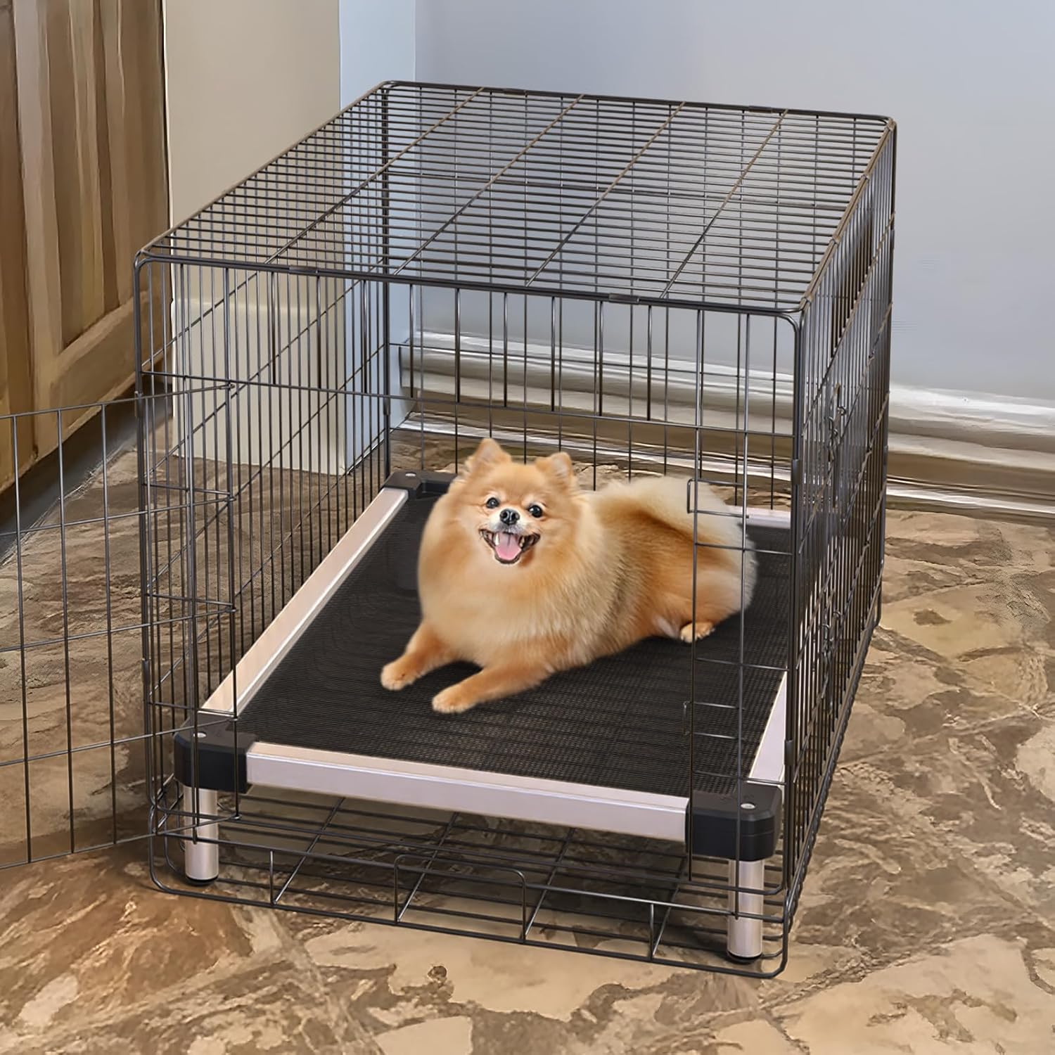 TitanNest Cooling Chew-Proof Elevated Dog Bed for Your Chewer