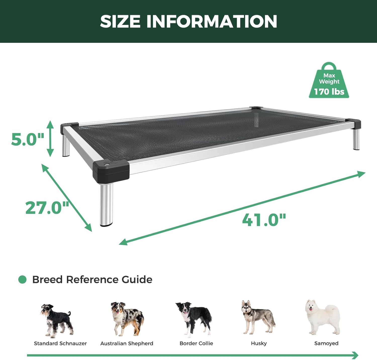 TitanNest Cooling Chew-Proof Elevated Dog Bed for Your Chewer