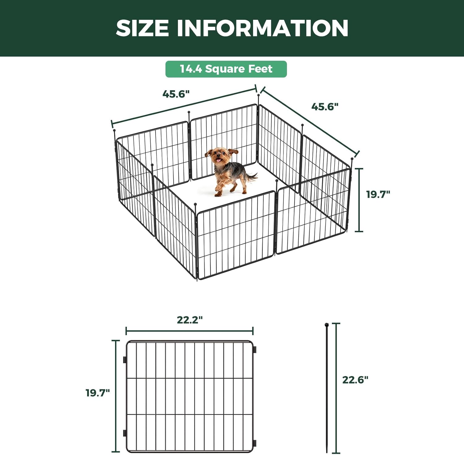 MiniPaws Dog Playpen Designed for Puppies / Small Dogs