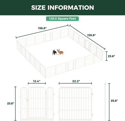 White Rollick Dog Playpen for All-Terrain
