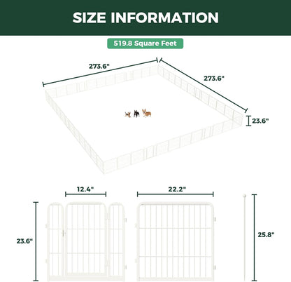 White Rollick Dog Playpen for All-Terrain