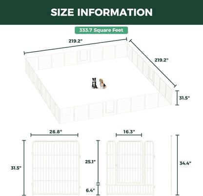 White Rollick Dog Playpen for All-Terrain