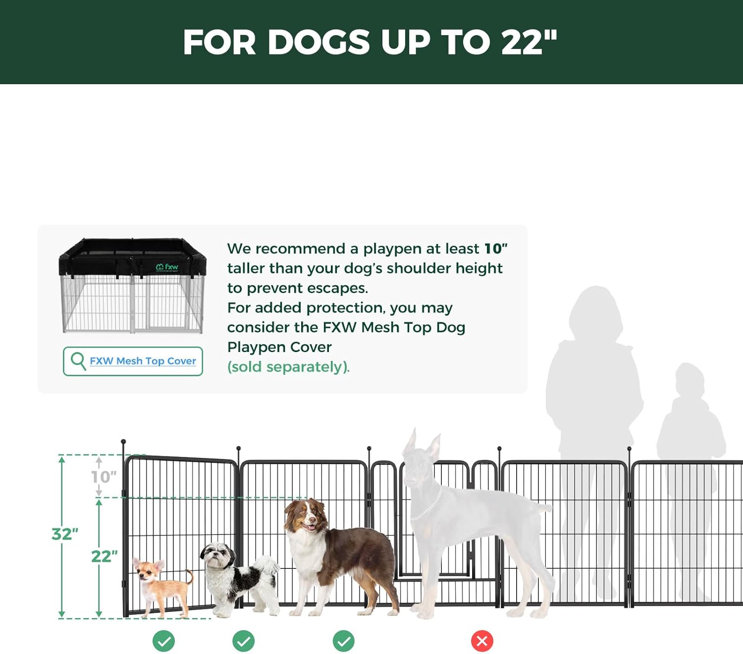White Rollick Dog Playpen for All-Terrain