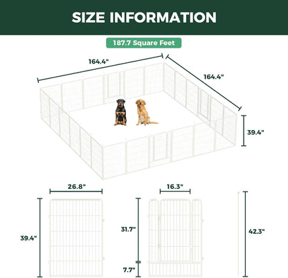 White Rollick Dog Playpen for All-Terrain