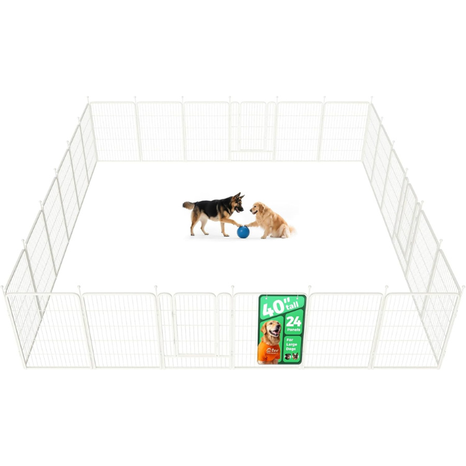 White Rollick Dog Playpen for All-Terrain