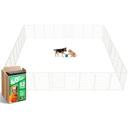 White Rollick Dog Playpen for All-Terrain