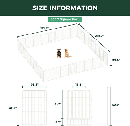 White Rollick Dog Playpen for All-Terrain