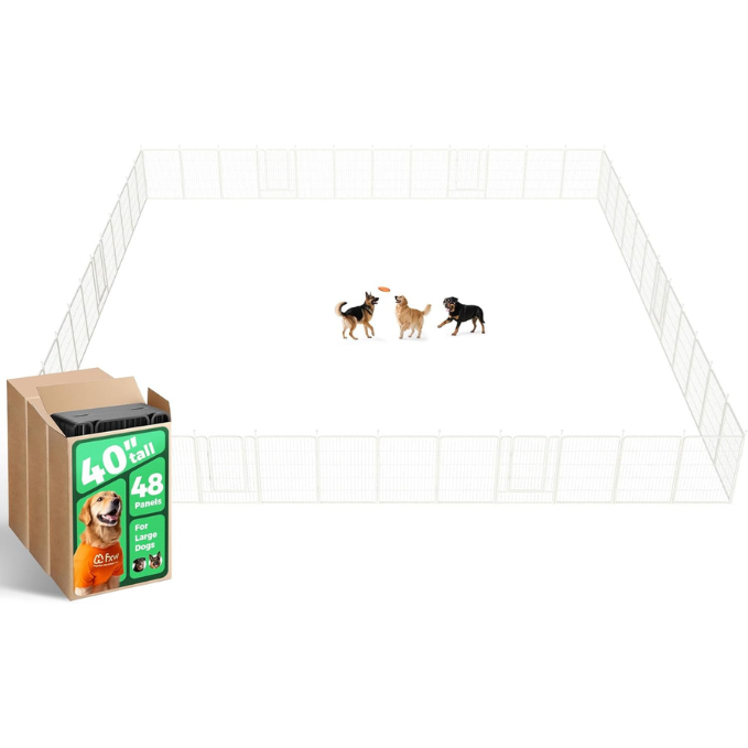 White Rollick Dog Playpen for All-Terrain