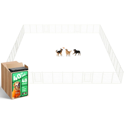 White Rollick Dog Playpen for All-Terrain