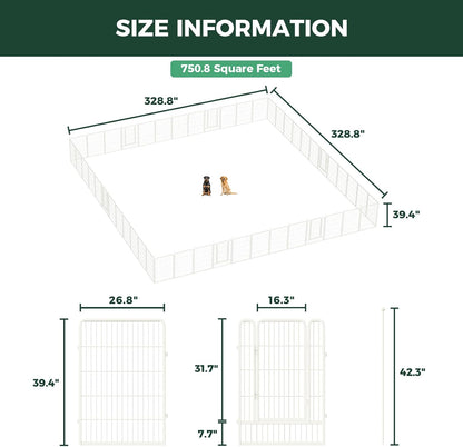 White Rollick Dog Playpen for All-Terrain
