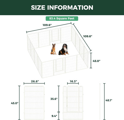 White Rollick Dog Playpen for All-Terrain