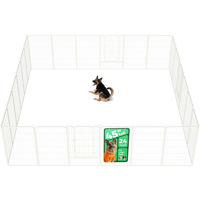 White Rollick Dog Playpen for All-Terrain