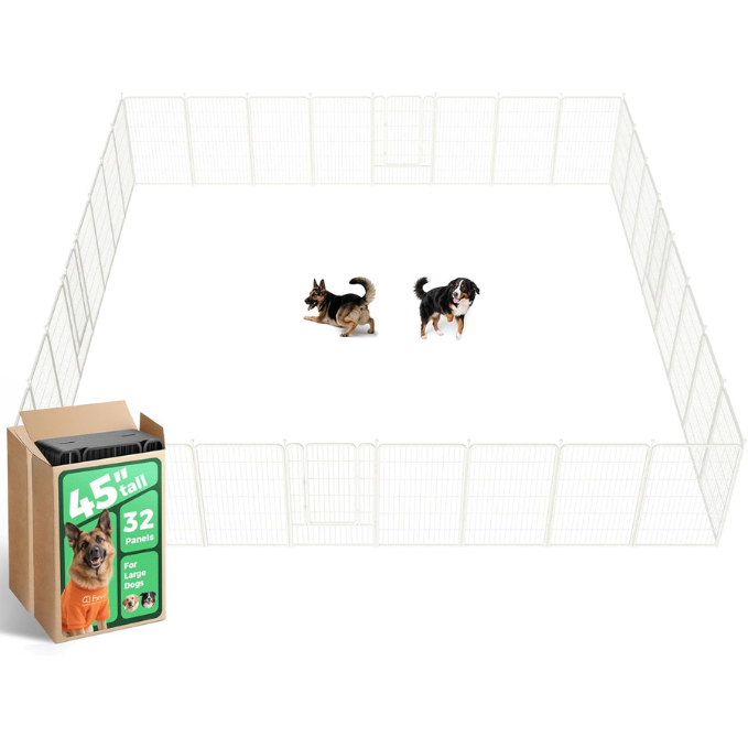 White Rollick Dog Playpen for All-Terrain