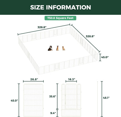 White Rollick Dog Playpen for All-Terrain