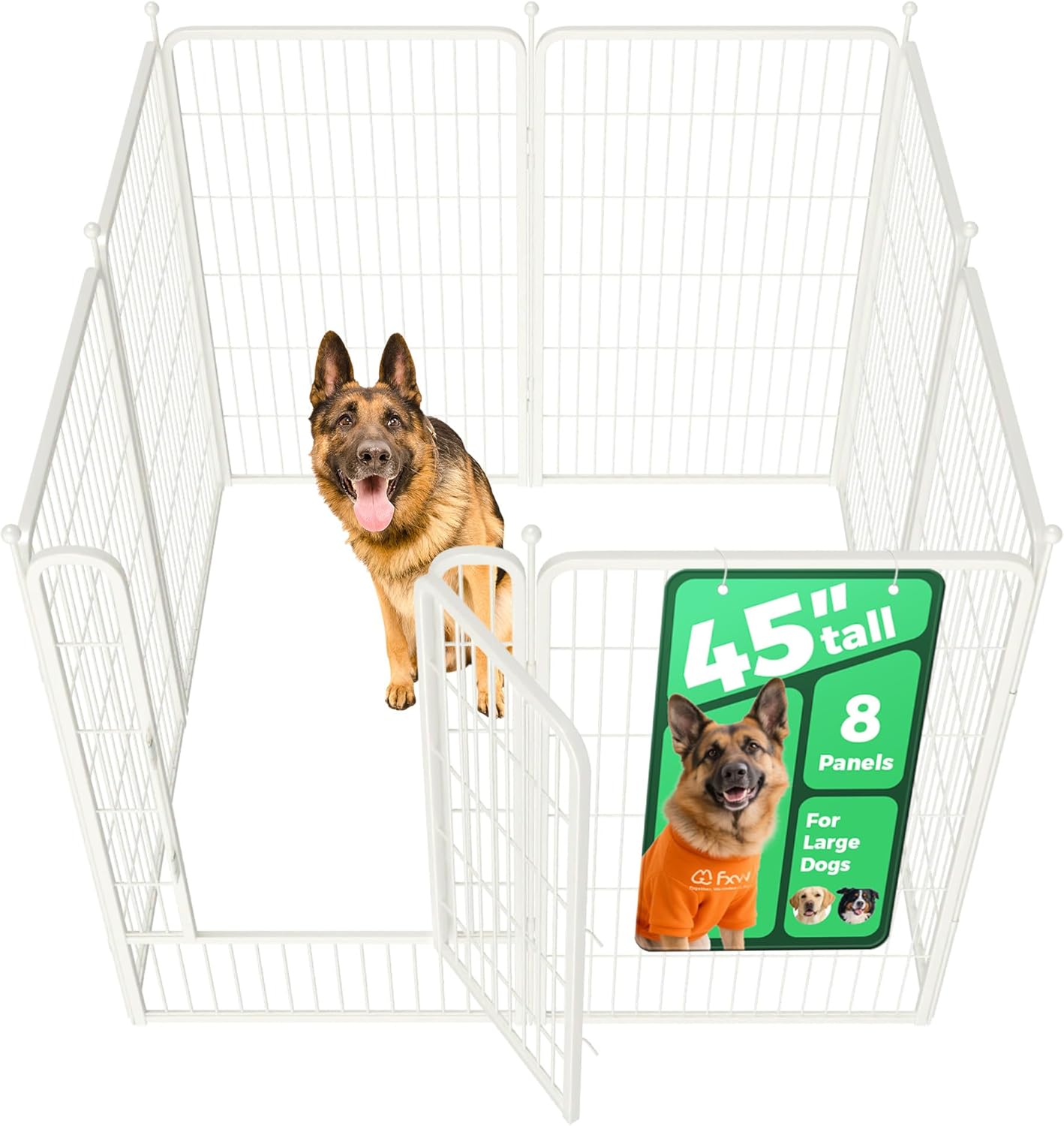 White Rollick Dog Playpen for All-Terrain