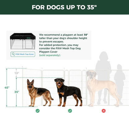 White Rollick Dog Playpen for All-Terrain