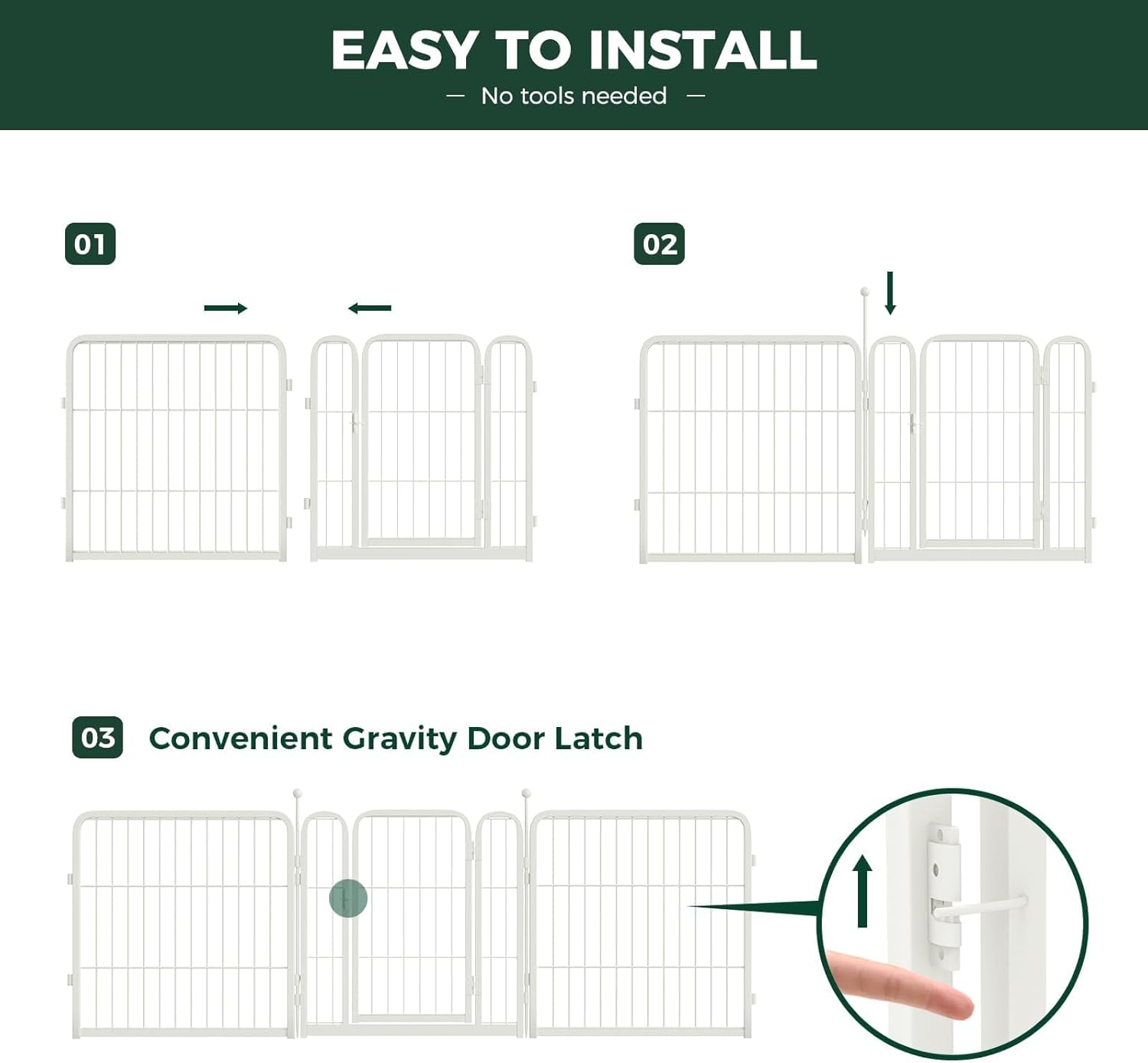 White Rollick Dog Playpen for All-Terrain