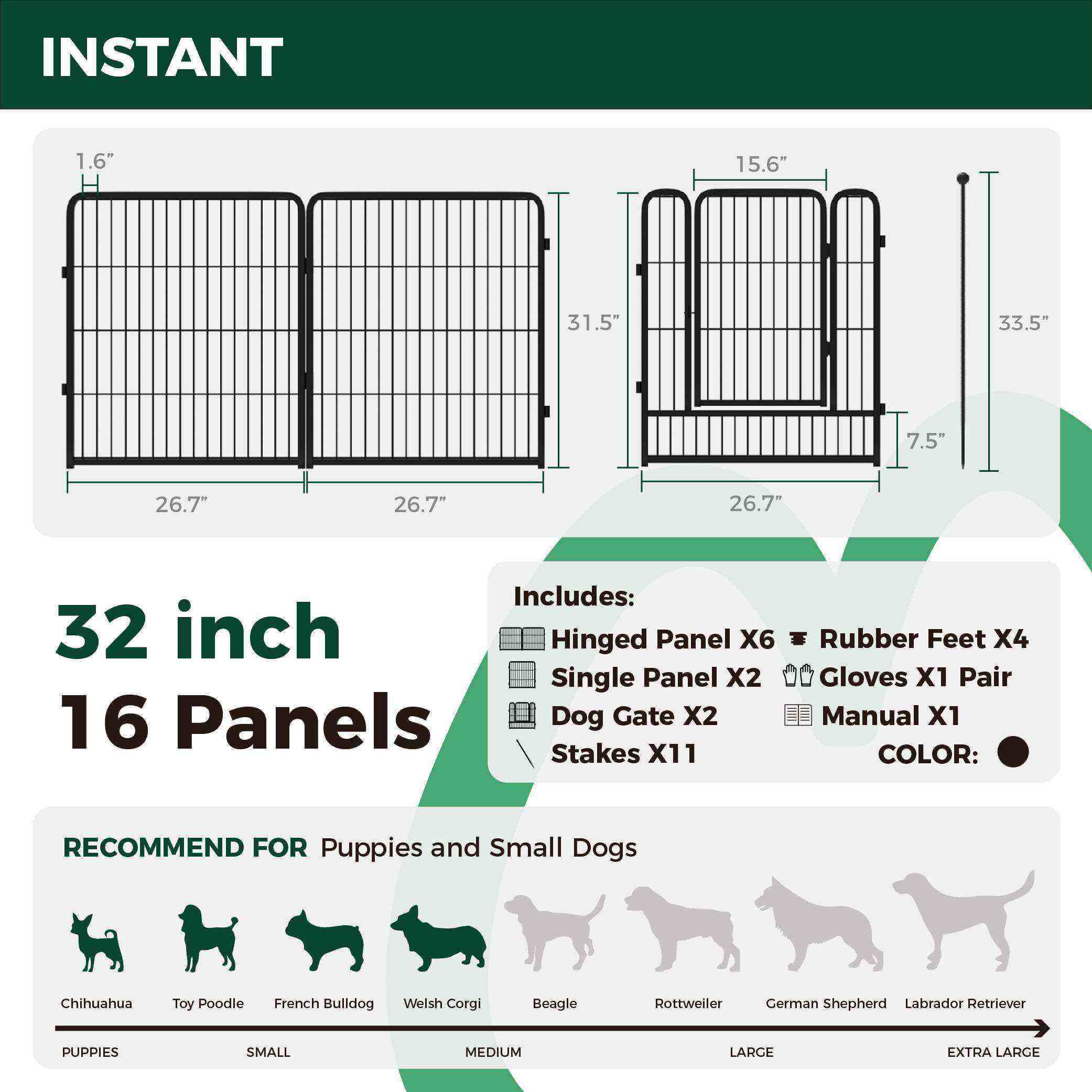 Instant Dog Playpen for RV Trips FXW