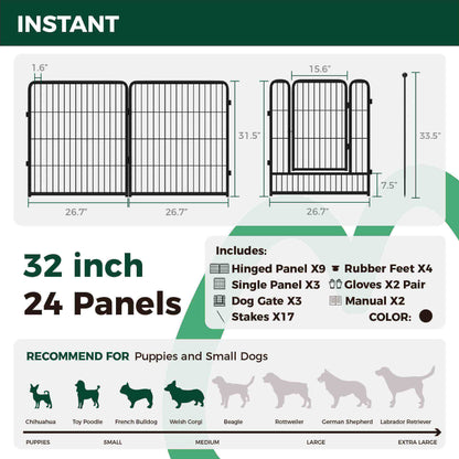 Instant Dog Playpen for RV Trips FXW