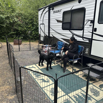 Bundle - Instant Dog Playpen & RV Step Grid (2 PCs) FXW