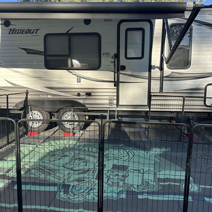 Bundle - Instant Dog Playpen & RV Step Grid (2 PCs) FXW