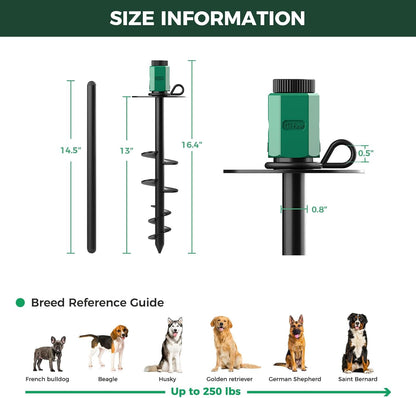 FXW ROOTIE Heavy Duty Dog Tie-Out Stake