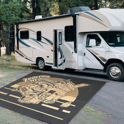 Let's ROLL RV Rug – Designed for RV Adventures with Your Dog FXW