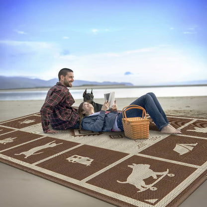 Let's ROLL RV Rug – Designed for RV Adventures with Your Dog