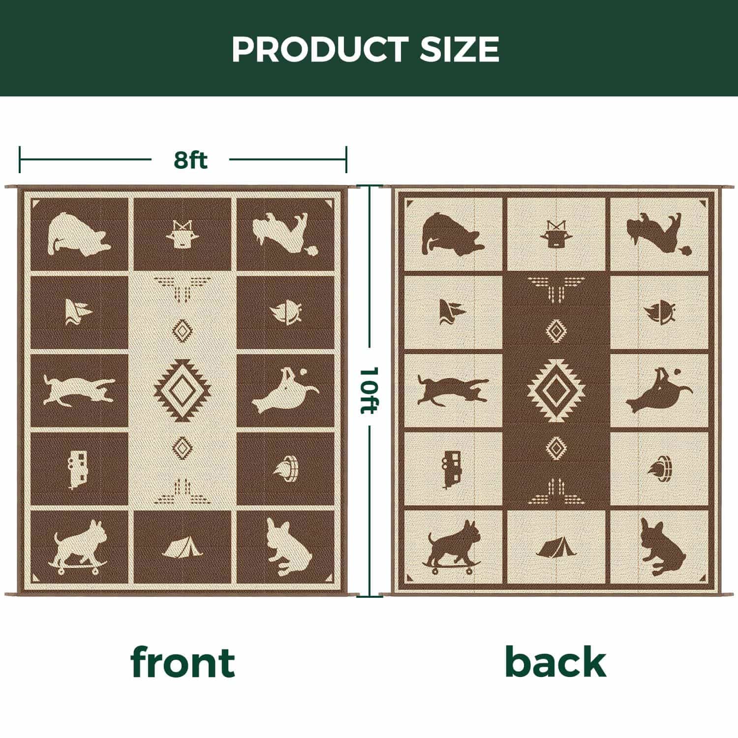 Let's ROLL RV Rug – Designed for RV Adventures with Your Dog