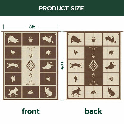 Let's ROLL RV Rug – Designed for RV Adventures with Your Dog