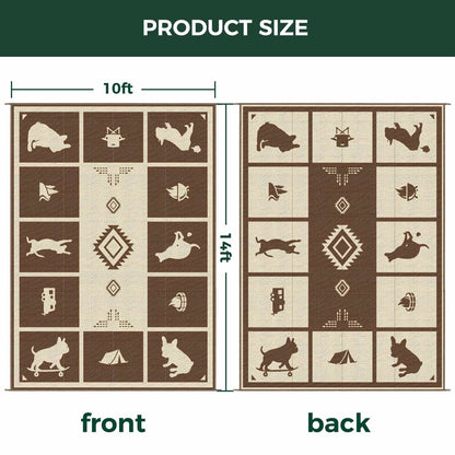 Let's ROLL RV Rug – Designed for RV Adventures with Your Dog