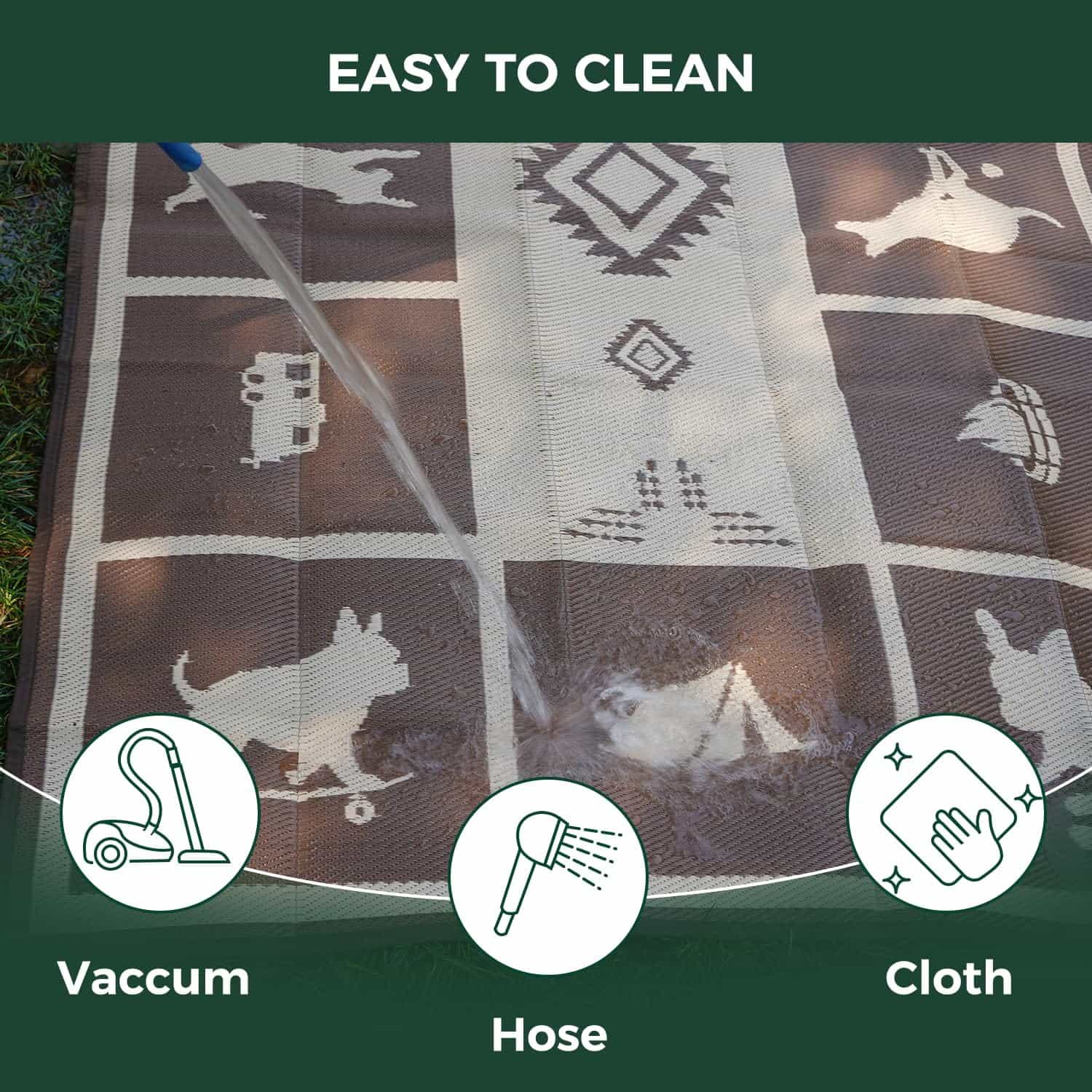 Let's ROLL RV Rug – Designed for RV Adventures with Your Dog