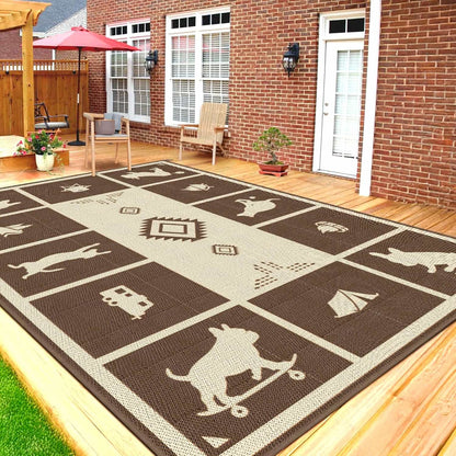 Let's ROLL RV Rug – Designed for RV Adventures with Your Dog