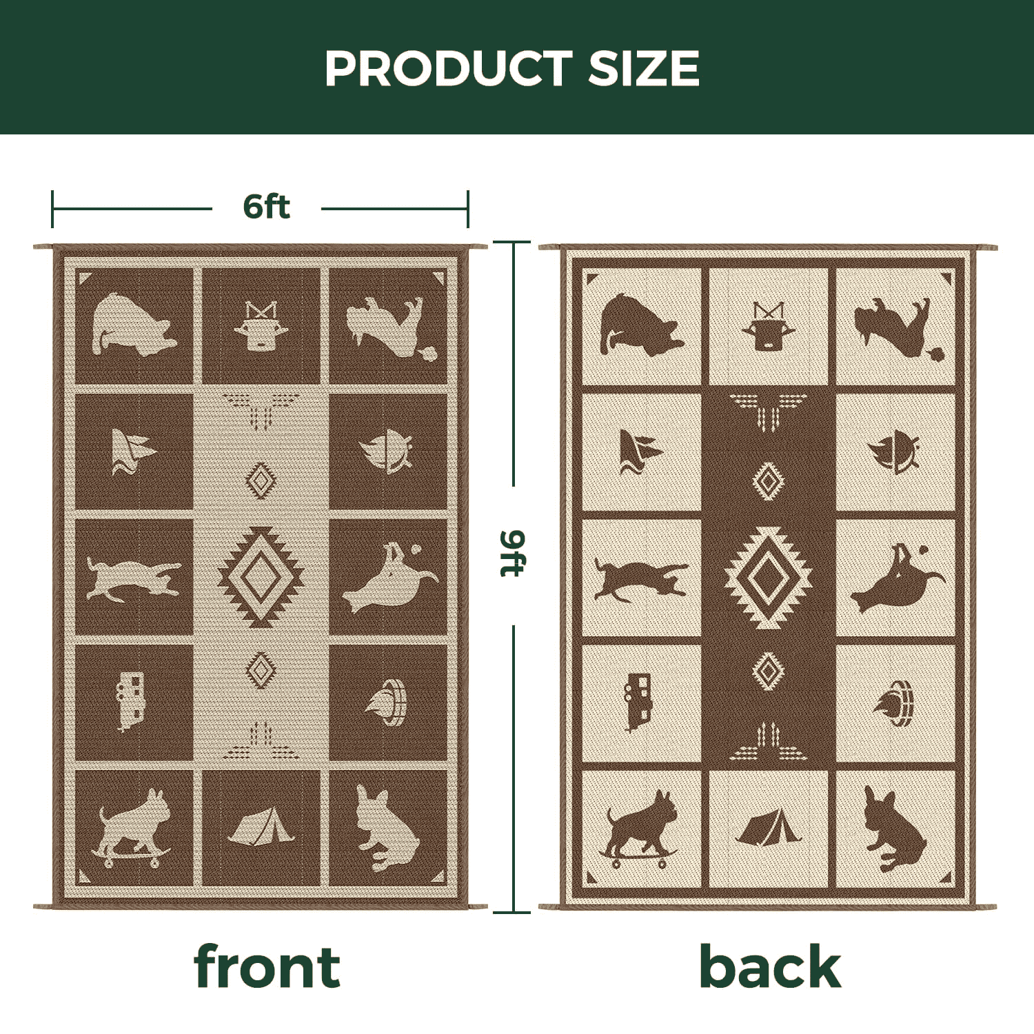 Let's ROLL RV Rug – Designed for RV Adventures with Your Dog