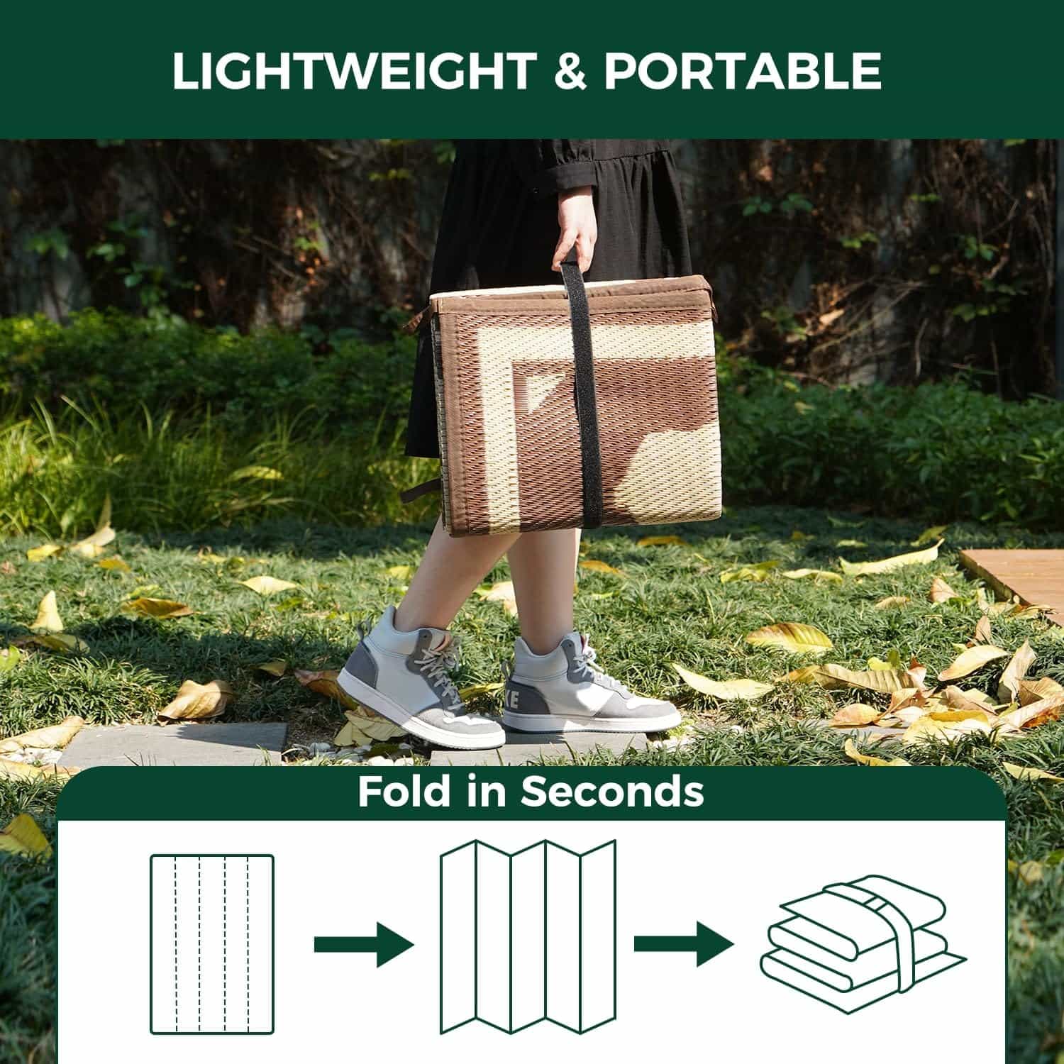 Let's ROLL RV Rug – Designed for RV Adventures with Your Dog